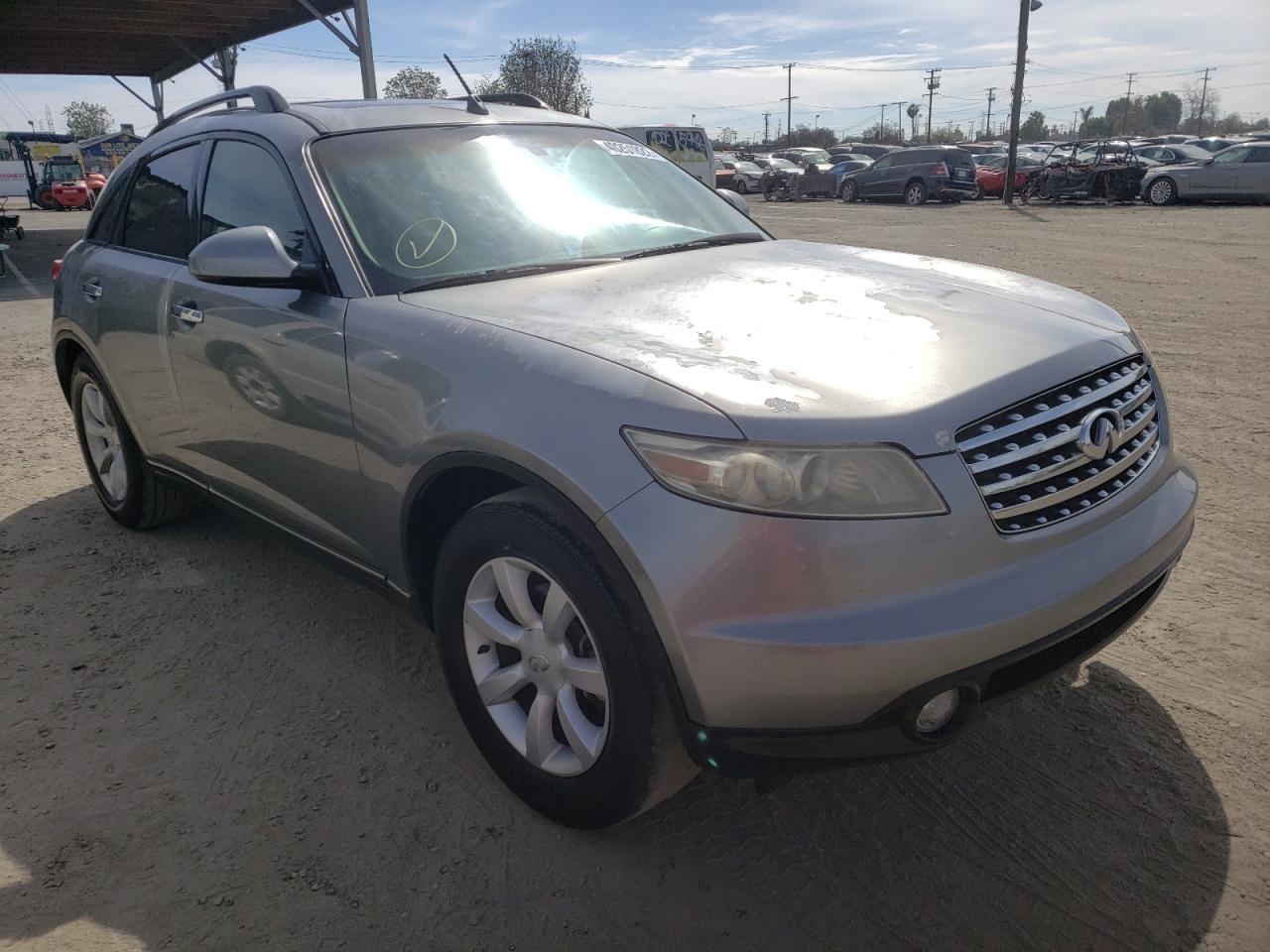 INFINITI FX35 2004 with VIN JNRAS08U24X100572 - Photo from auction
