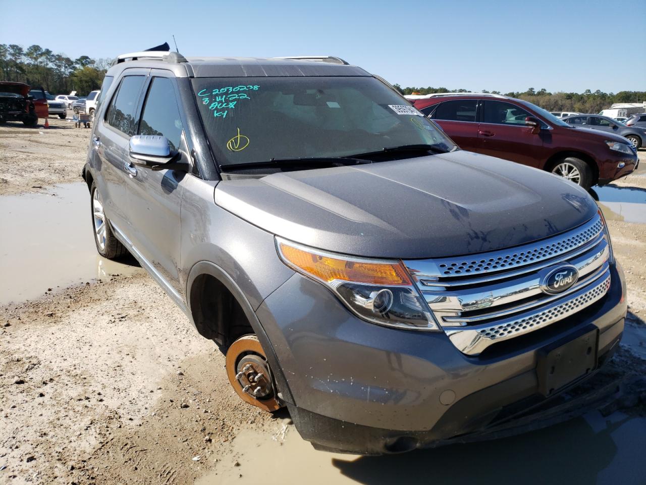FORD EXPLORER L 2014 with VIN 1FM5K7F83EGB67680 - Photo from auction