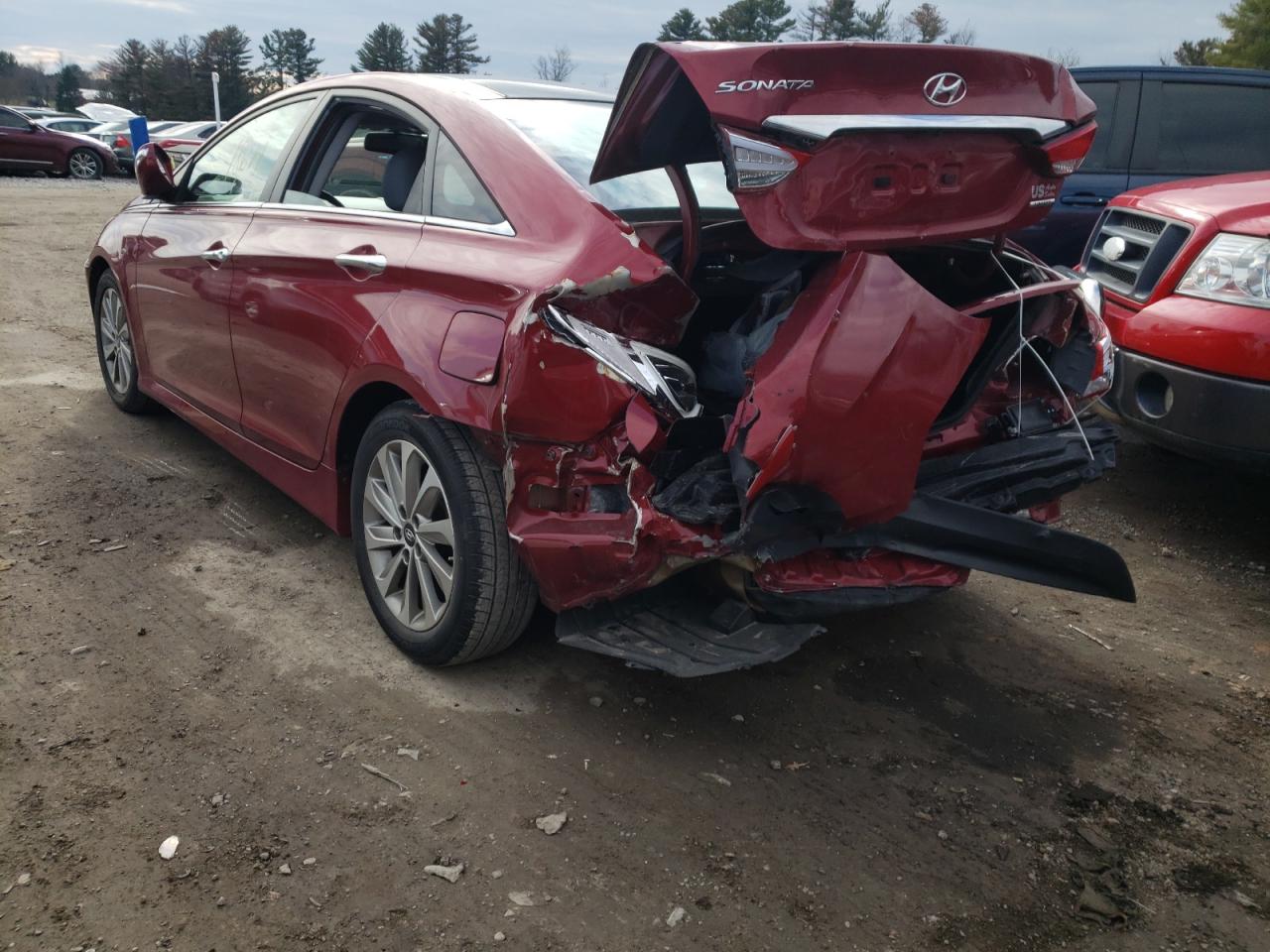 Photo 3 from auction – 2014 HYUNDAI SONATA SE with VIN 5NPEC4AC1EH942856