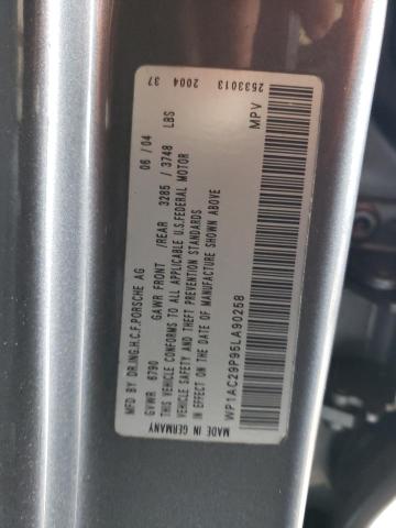 Photo 10 from auction – 2005 PORSCHE CAYENNE TU with VIN WP1AC29P95LA90258