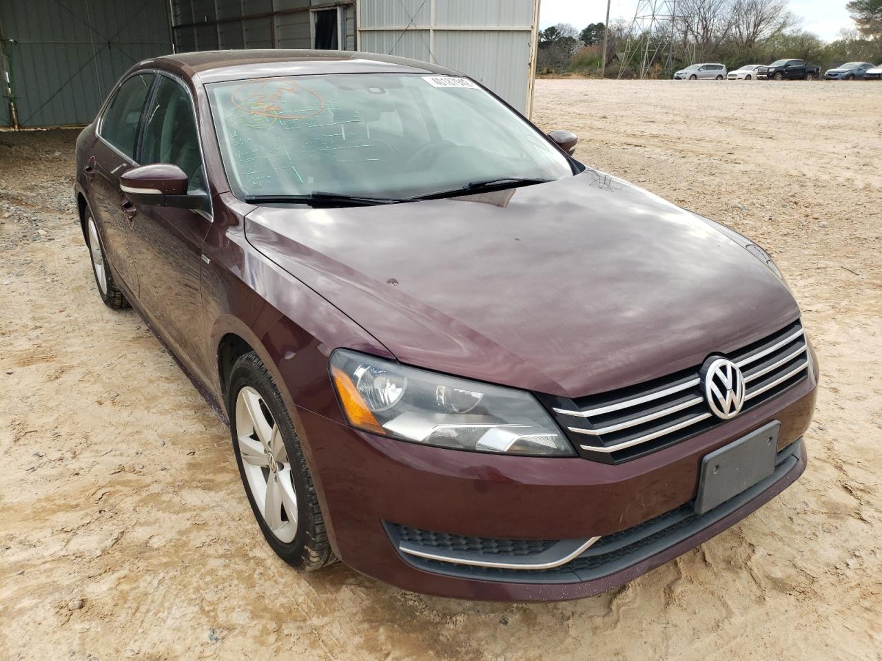 VOLKSWAGEN PASSAT S 2014 with VIN 1VWAT7A30EC056231 - Photo from auction