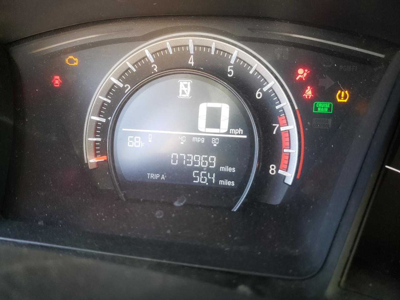Photo 8 from auction – 2016 HONDA CIVIC LX with VIN 19XFC2F55GE021914