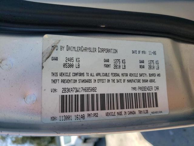 Photo 10 from auction – 2007 DODGE CHARGER SR with VIN 2B3KA73W17H685082