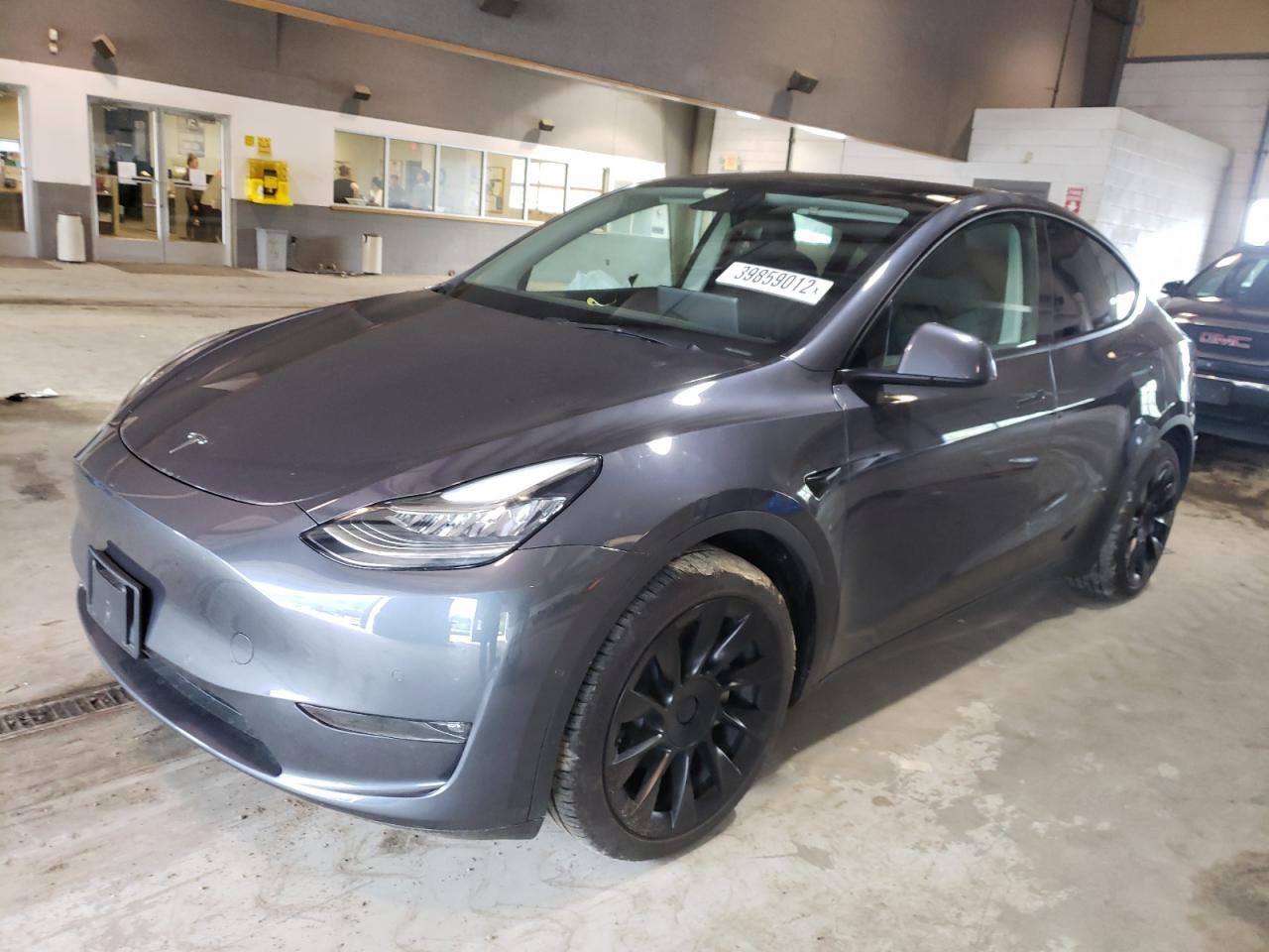 Photo 2 from auction – 2021 TESLA MODEL Y with VIN 5YJYGDEE5MF119941