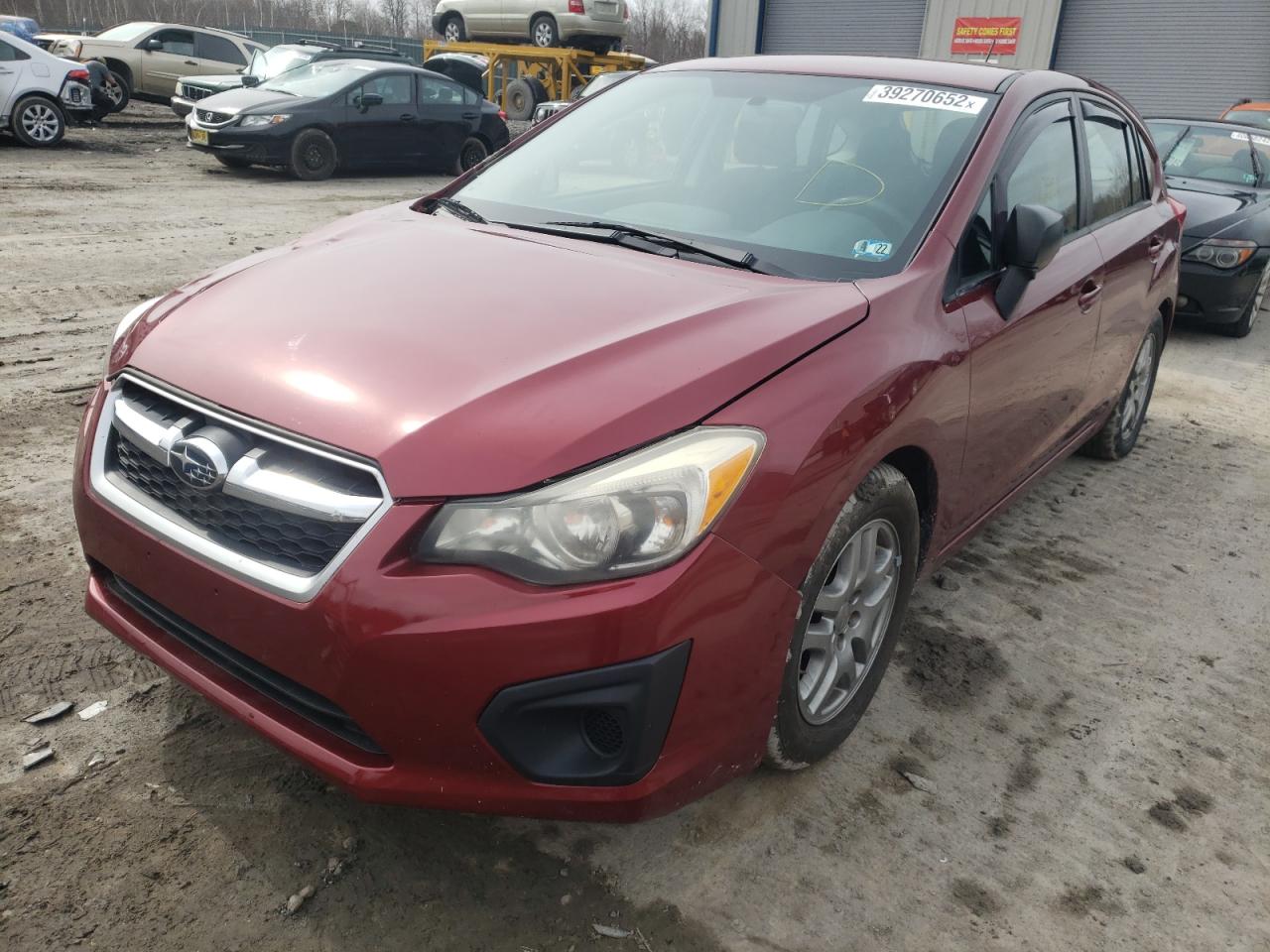 Photo 2 from auction – 2012 SUBARU IMPREZA with VIN JF1GPAA65CH210219