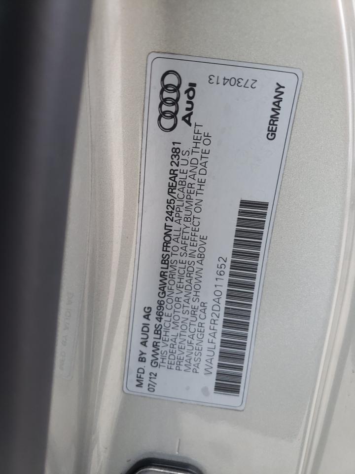 Photo 10 from auction – 2013 AUDI A5 PREMIUM with VIN WAULFAFR2DA011652
