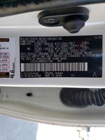Photo 10 from auction – 2011 TOYOTA 4RUNNER SR with VIN JTEZU5JR8B5021248