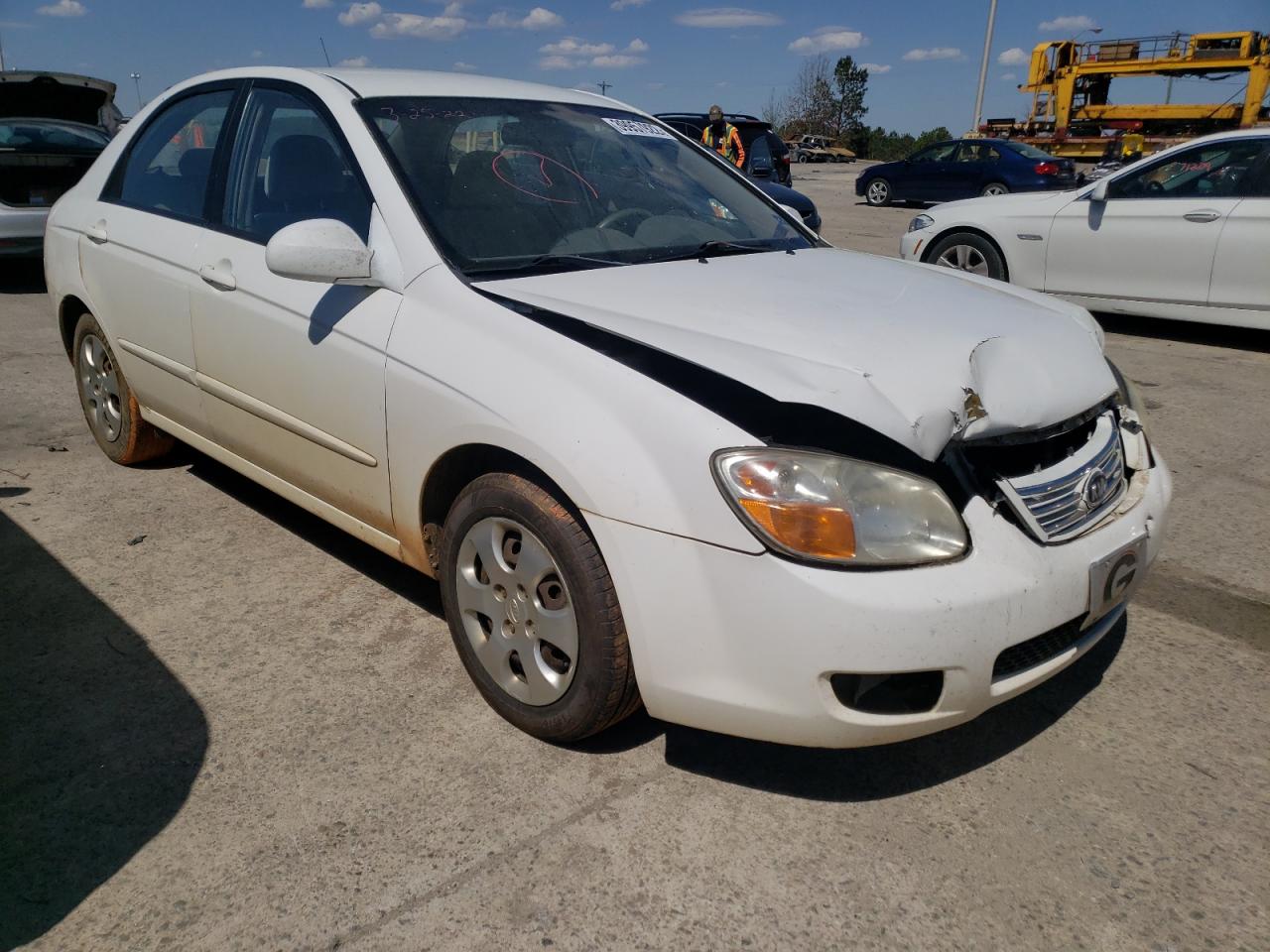 KIA SPECTRA EX 2007 with VIN KNAFE121575473605 - Photo from auction