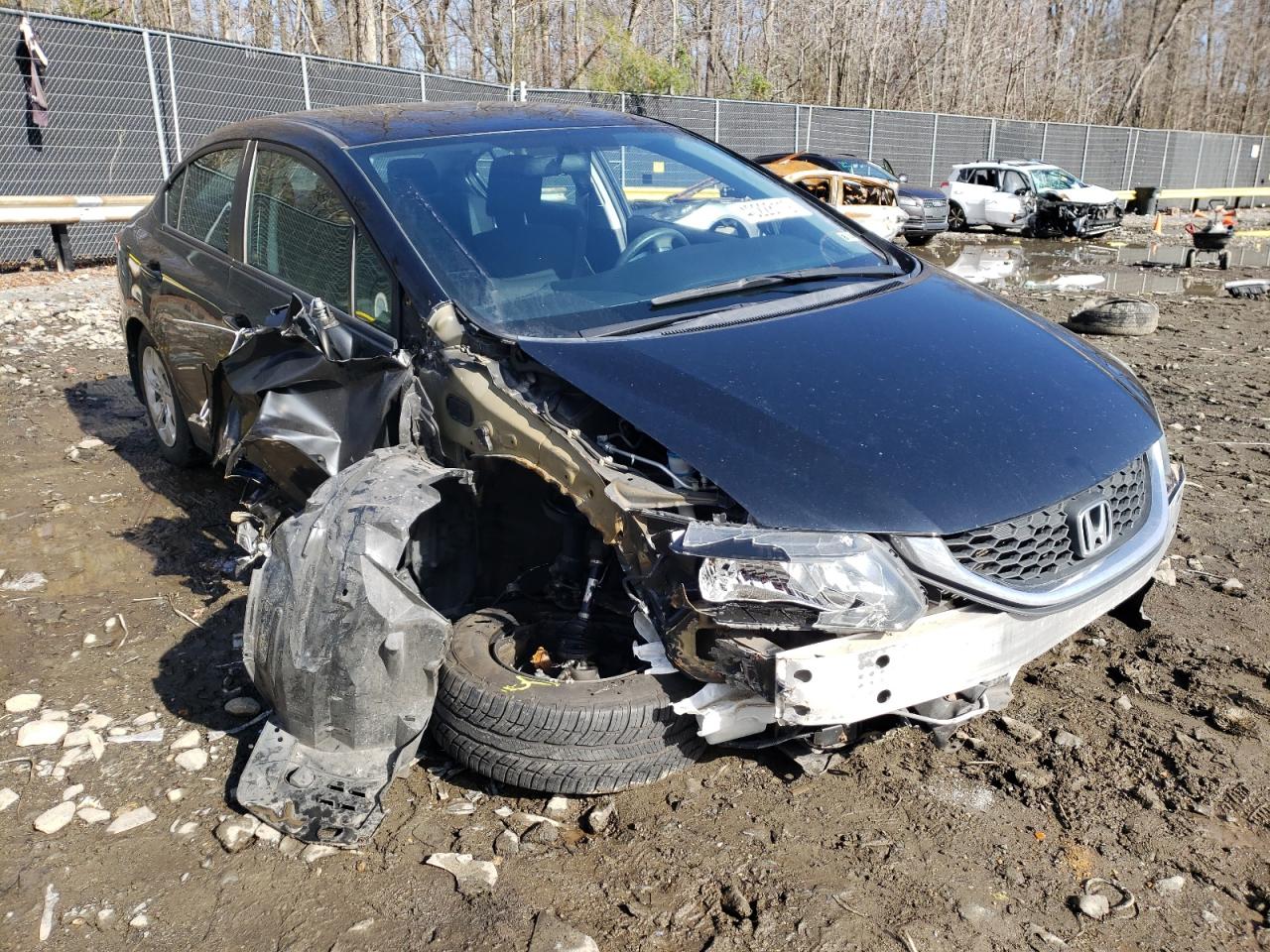 HONDA CIVIC LX 2014 with VIN 2HGFB2F57EH529078 - Photo from auction