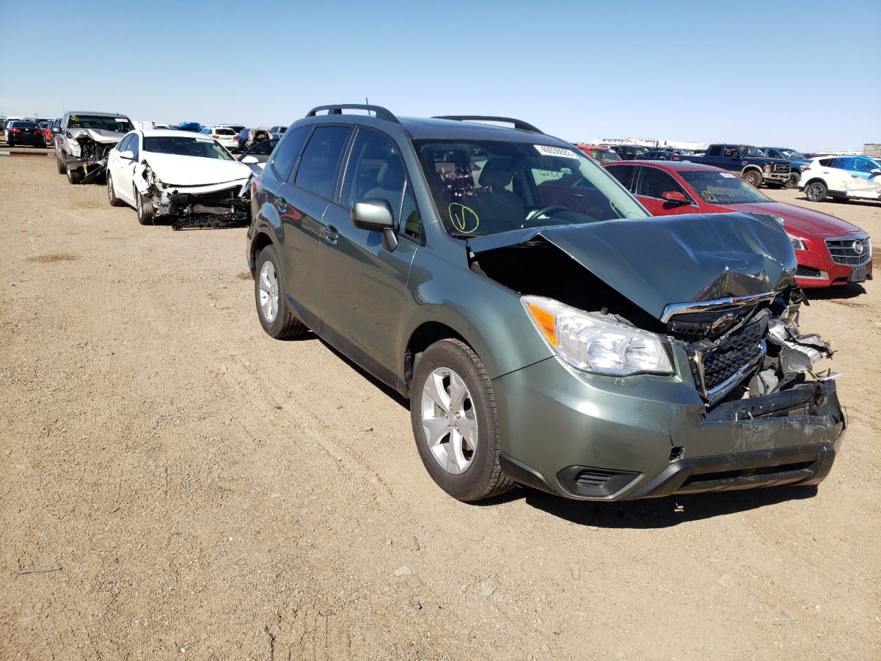 SUBARU FORESTER 2 2015 with VIN JF2SJADC2FH500480 - Photo from auction