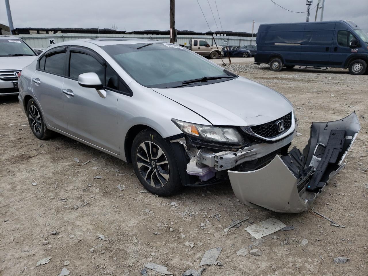 HONDA CIVIC EX 2013 with VIN 19XFB2F84DE012047 - Photo from auction