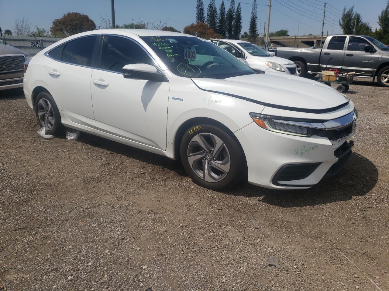 HONDA INSIGHT EX 2020 with VIN 19XZE4F53LE008852 - Photo from auction