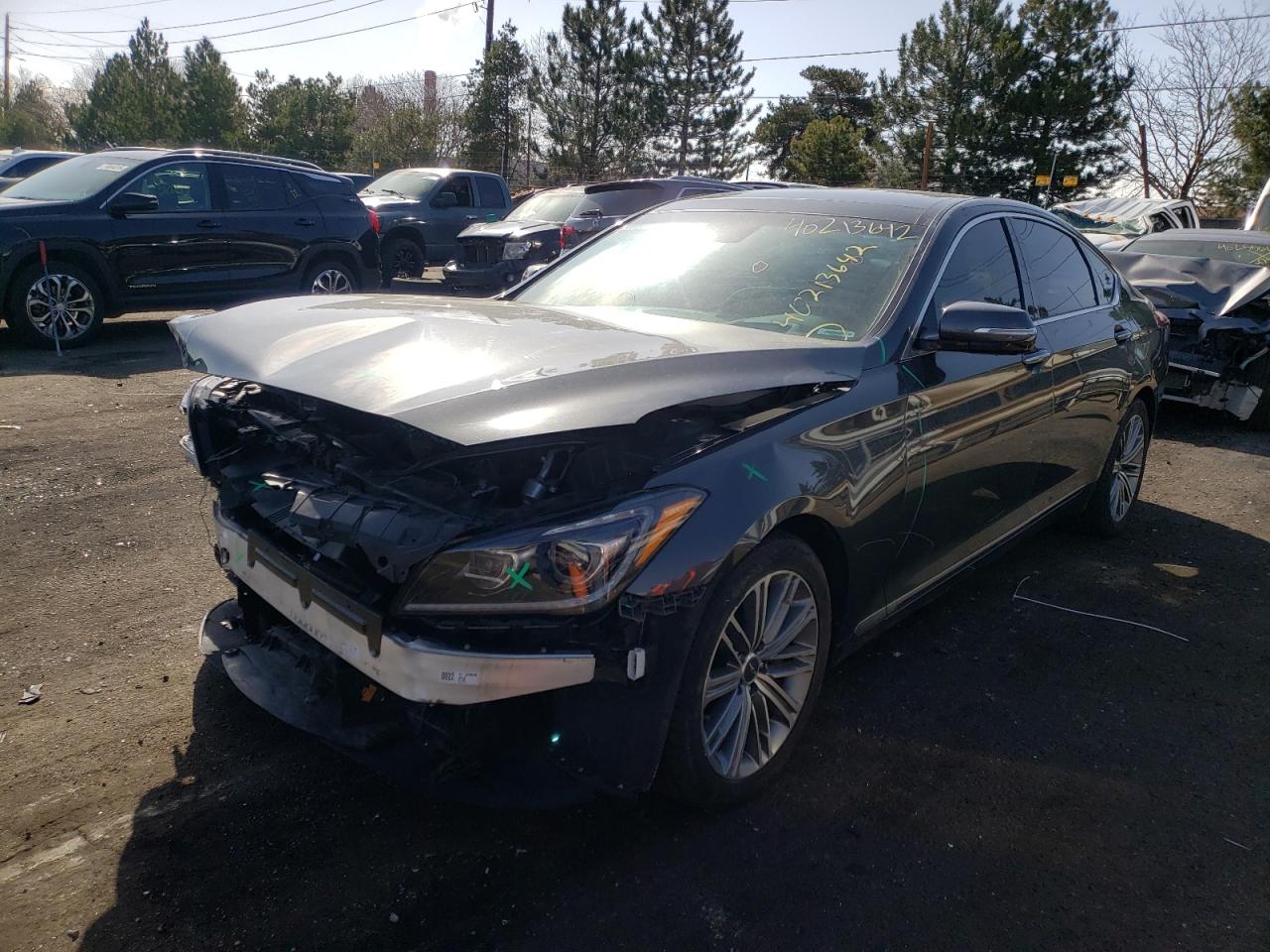 Photo 2 from auction – 2018 GENESIS G80 BASE with VIN KMHGN4JE4JU229658