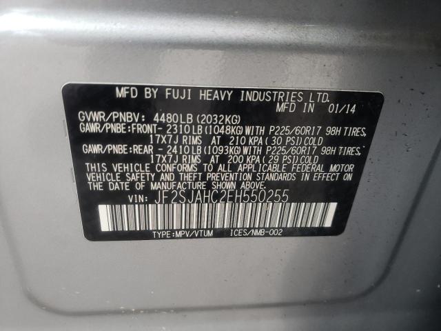 Photo 10 from auction – 2014 SUBARU FORESTER 2 with VIN JF2SJAHC2EH550255