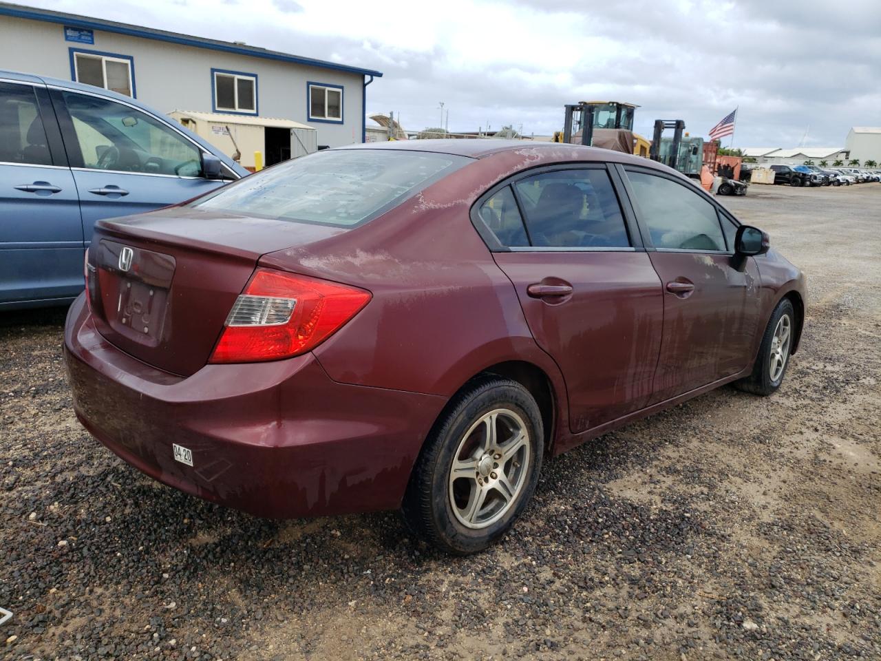 Photo 4 from auction – 2012 HONDA CIVIC LX with VIN 2HGFB2F55CH600694