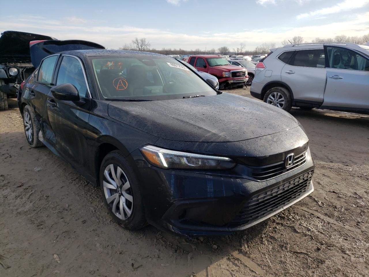 HONDA CIVIC LX 2022 with VIN 2HGFE2F27NH546587 - Photo from auction