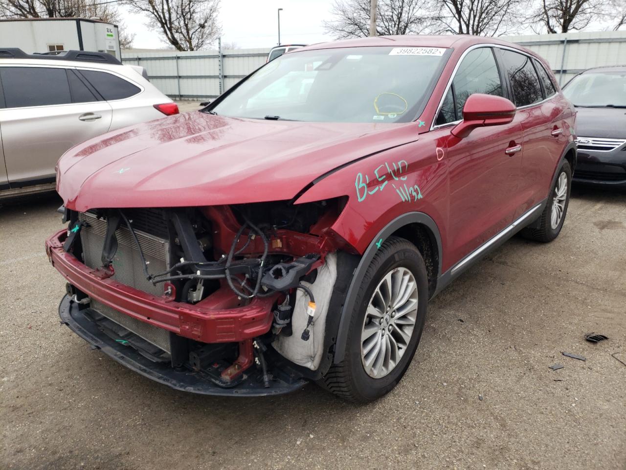 Photo 2 from auction – 2016 LINCOLN MKX SELECT with VIN 2LMTJ8KR7GBL35916