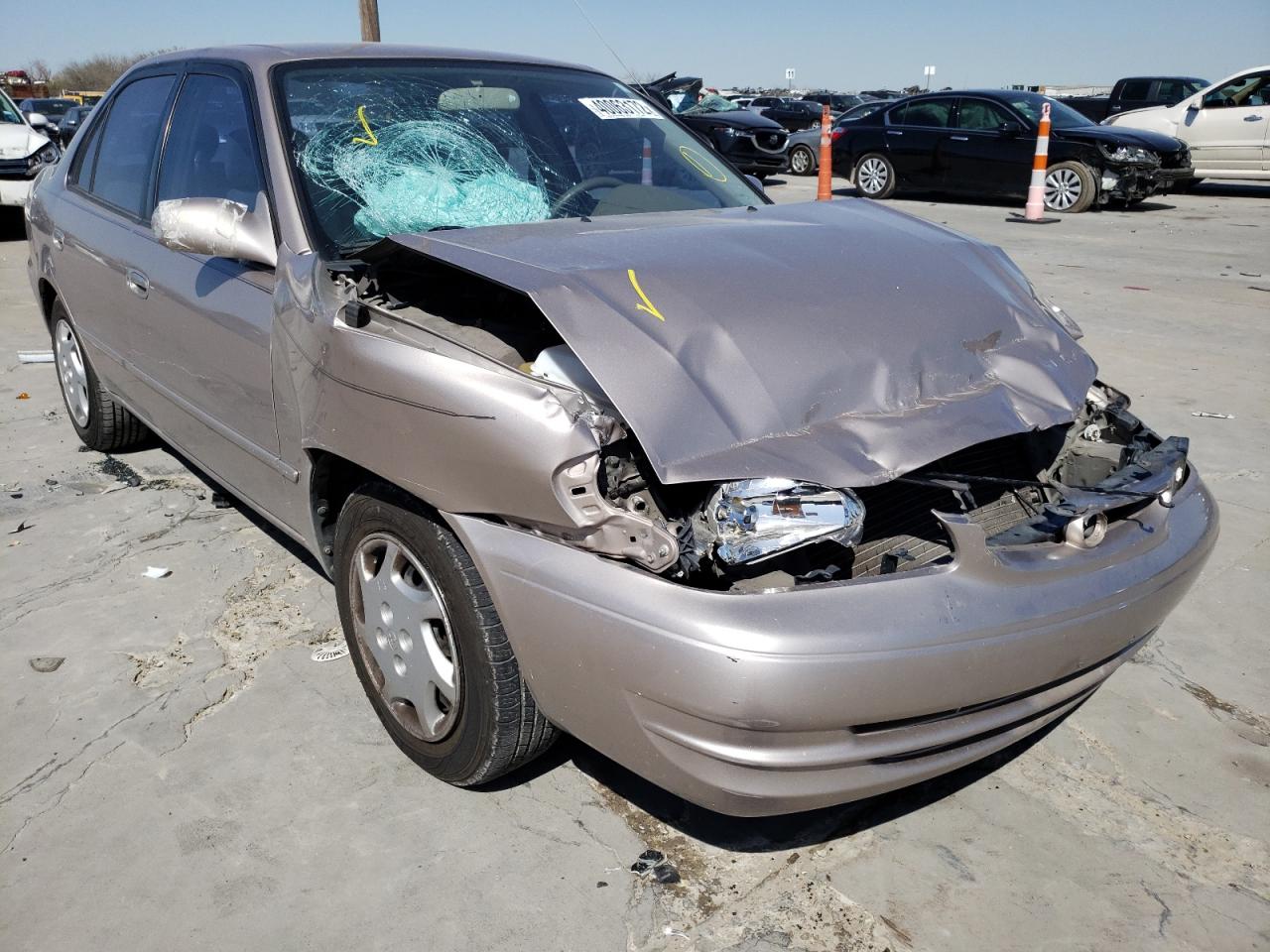 TOYOTA COROLLA VE 2000 with VIN 1NXBR12E1YZ397456 - Photo from auction