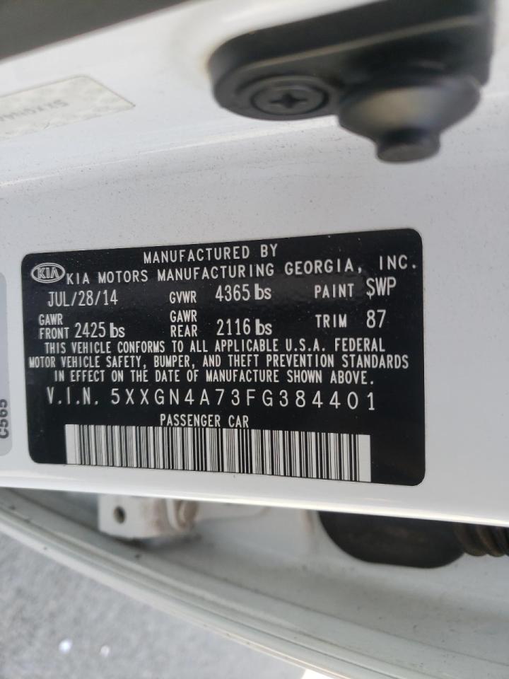 Photo 10 from auction – 2015 KIA OPTIMA EX with VIN 5XXGN4A73FG384401