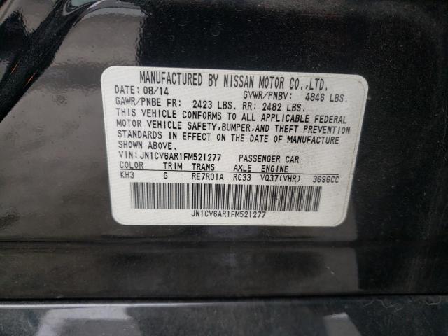 Photo 10 from auction – 2015 INFINITI Q40 with VIN JN1CV6AR1FM521277