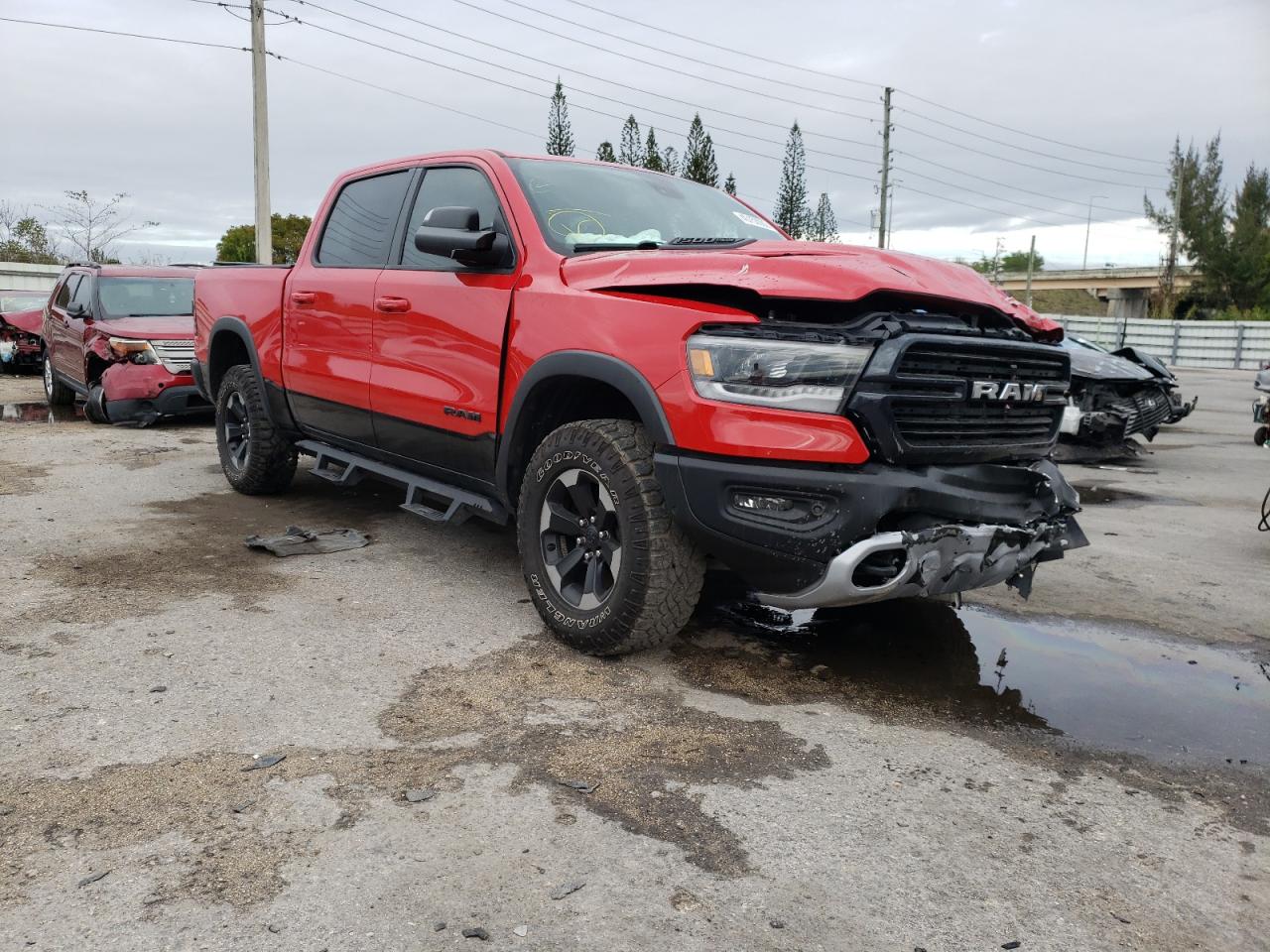 RAM 1500 REBEL 2019 with VIN 1C6SRFLT5KN561038 - Photo from auction