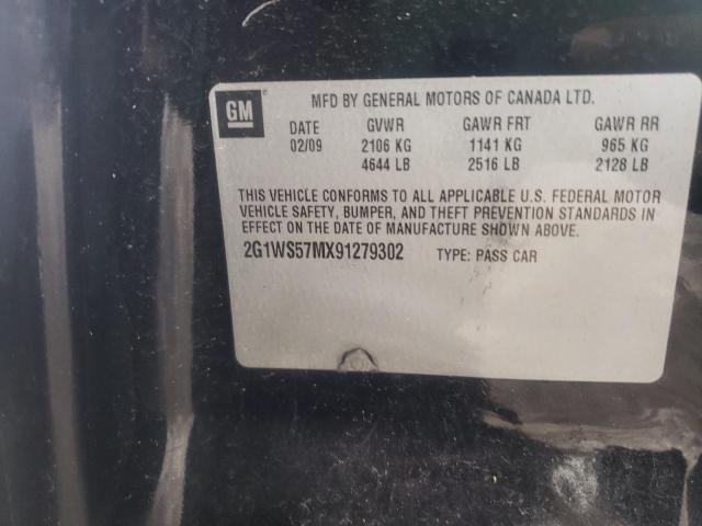 Photo 10 from auction – 2009 CHEVROLET IMPALA POL with VIN 2G1WS57MX91279302