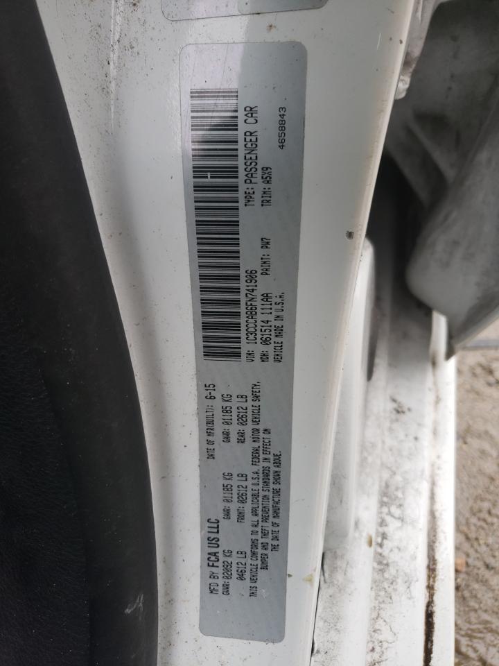Foto 10 de la subasta – 2015 CHRYSLER 200 LIMITE con VIN 1C3CCCAB6FN741906
