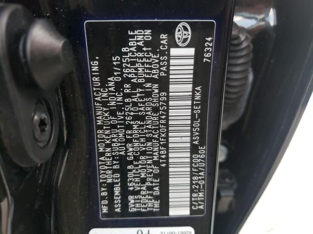 Photo 10 from auction – 2015 TOYOTA CAMRY LE with VIN 4T4BF1FK0FR475799