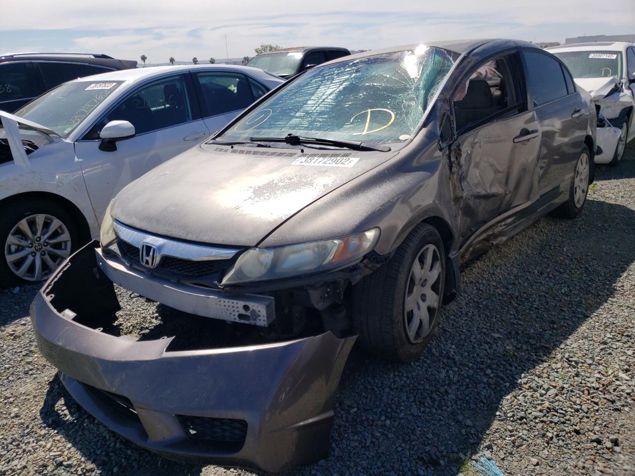 Photo 2 from auction – 2011 HONDA CIVIC LX with VIN 2HGFA1F51BH522474
