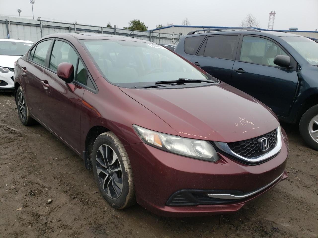 HONDA CIVIC EX 2013 with VIN 19XFB2F89DE008866 - Photo from auction