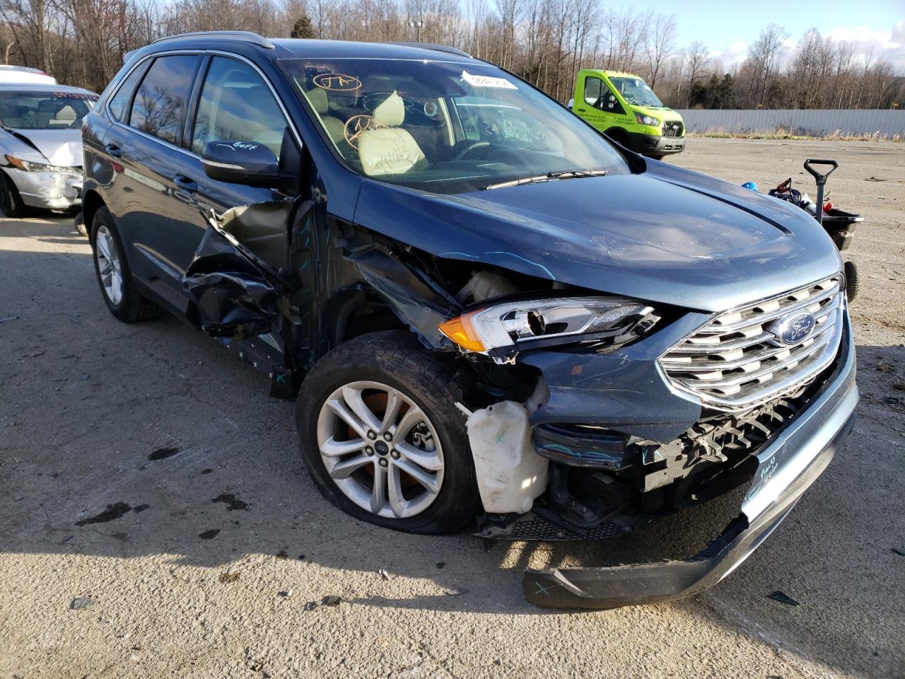 FORD EDGE SEL 2019 with VIN 2FMPK4J97KBB35552 - Photo from auction