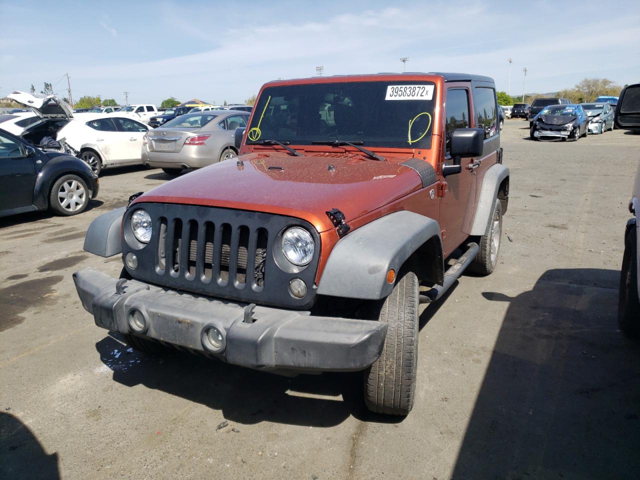 Photo 2 from auction – 2014 JEEP WRANGLER S with VIN 1C4AJWAG6EL245200
