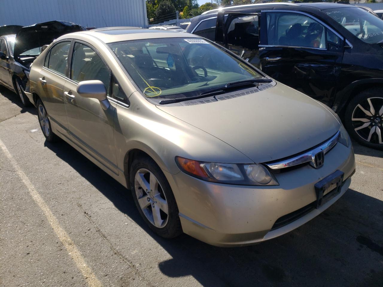HONDA CIVIC EX 2007 with VIN JHMFA16817S007451 - Photo from auction