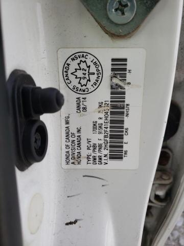 Photo 10 from auction – 2014 HONDA CIVIC LX with VIN 2HGFB2F41EH043521