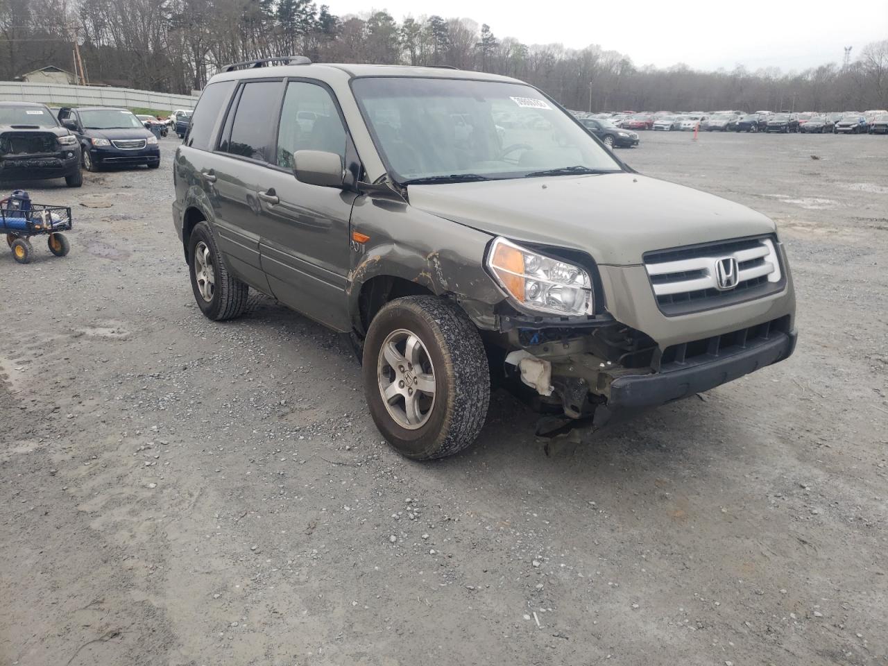 HONDA PILOT EXL 2007 with VIN 5FNYF28567B008564 - Photo from auction