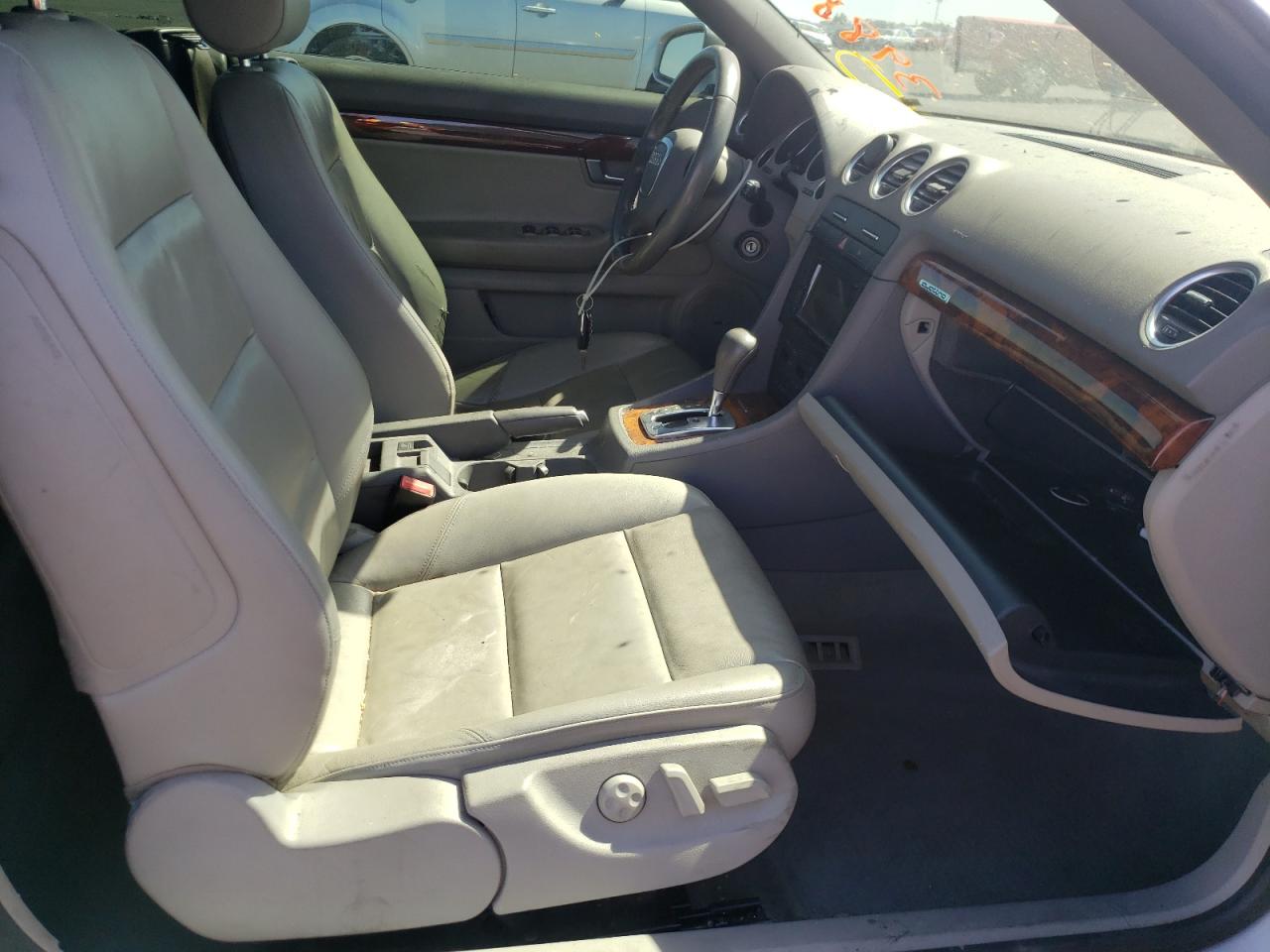 Photo 5 from auction – 2008 AUDI A4 2.0T CA with VIN WAUDF48H38K005031