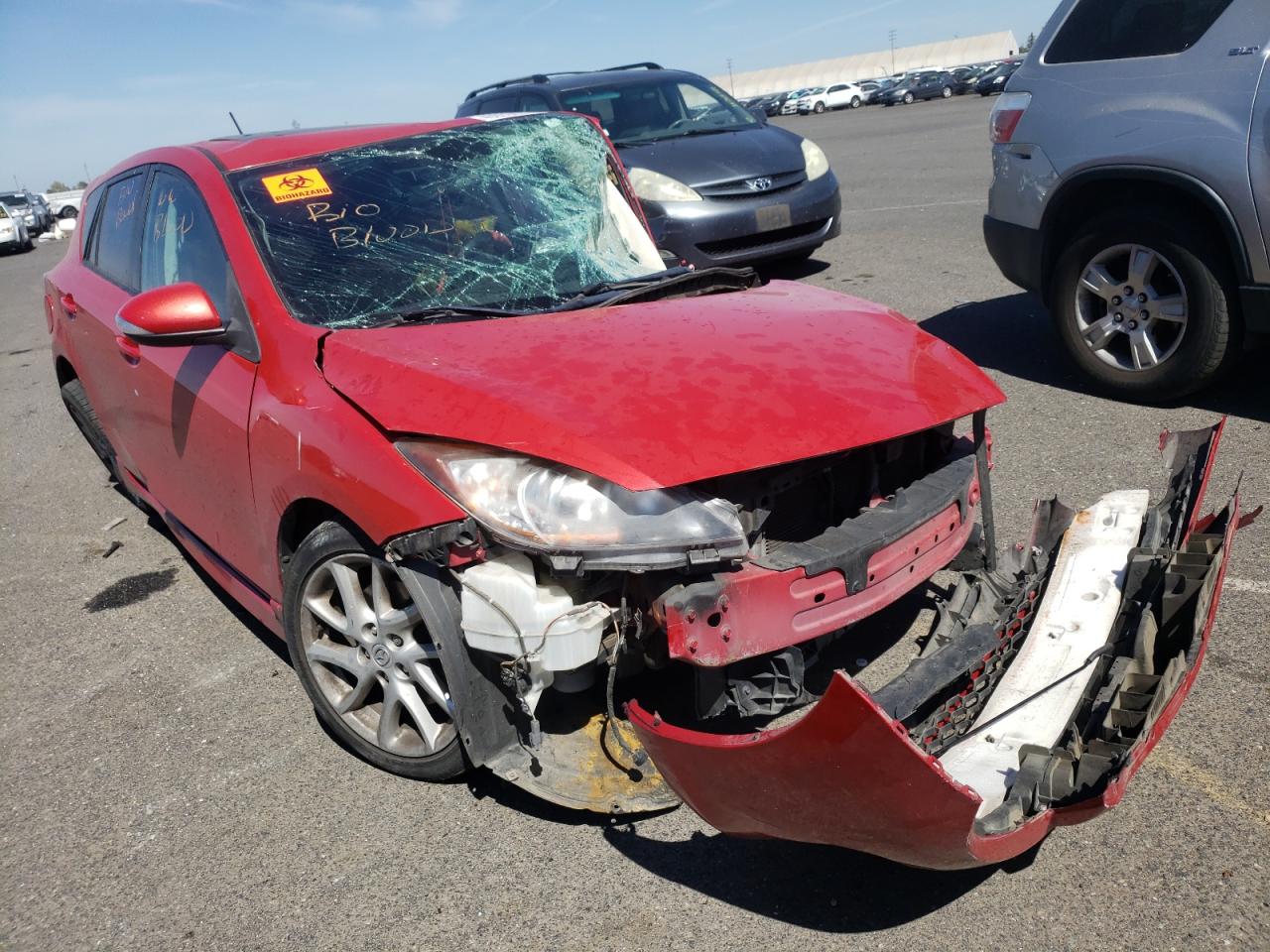 MAZDA 3 S 2012 with VIN JM1BL1L94C1672061 - Photo from auction