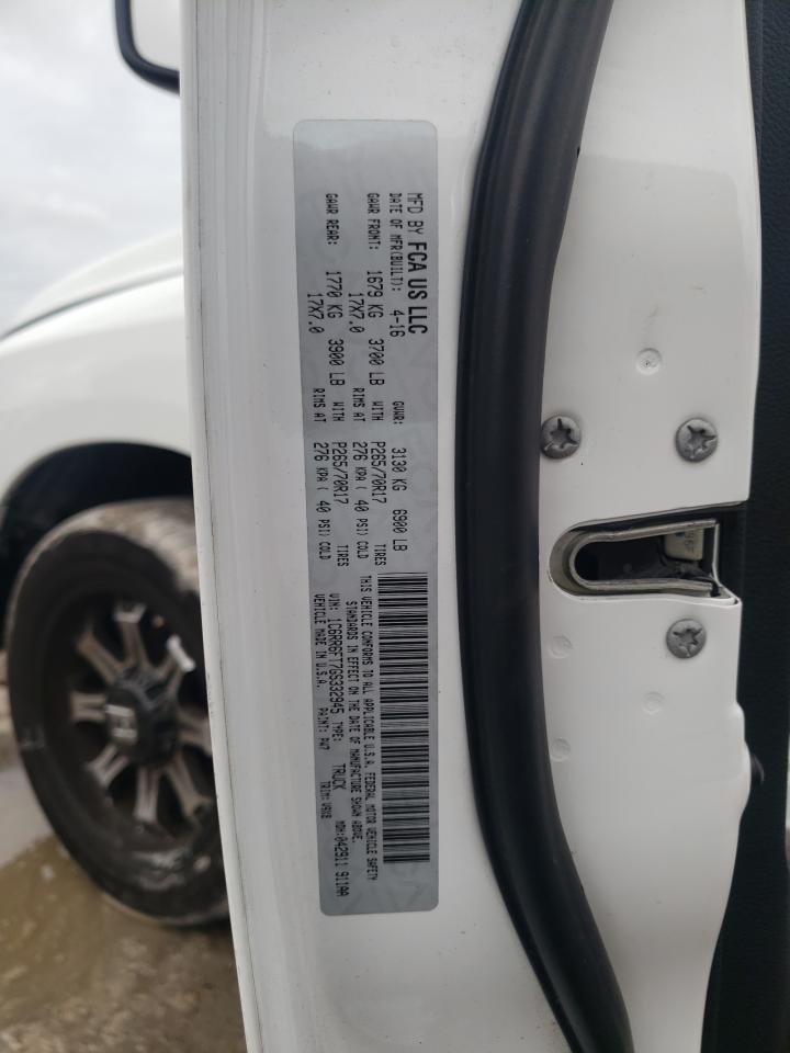Photo 10 from auction – 2016 RAM 1500 ST with VIN 1C6RR6FT7GS332945