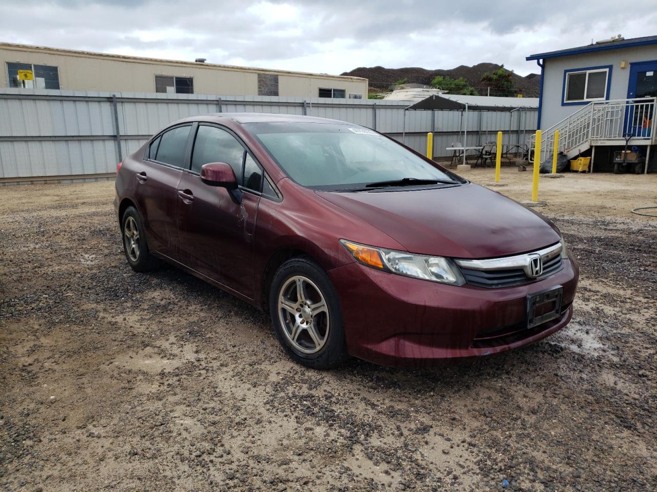 HONDA CIVIC LX 2012 with VIN 2HGFB2F55CH600694 - Photo from auction