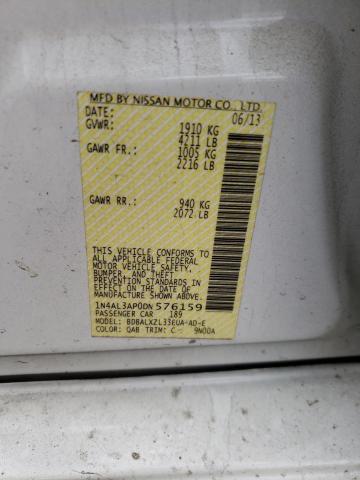 Photo 10 from auction – 2013 NISSAN ALTIMA 2.5 with VIN 1N4AL3AP0DN576159