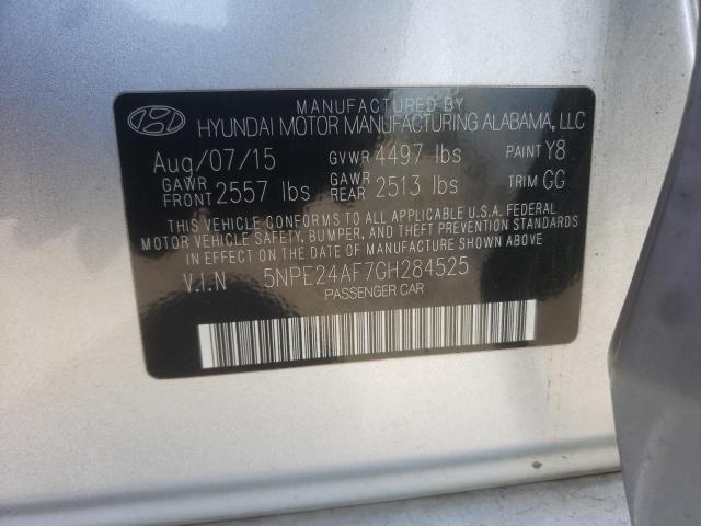 Photo 10 from auction – 2016 HYUNDAI SONATA SE with VIN 5NPE24AF7GH284525