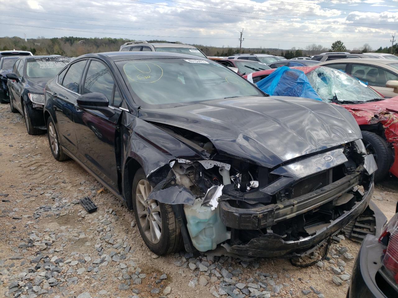 FORD FUSION SE 2017 with VIN 3FA6P0H71HR208459 - Photo from auction