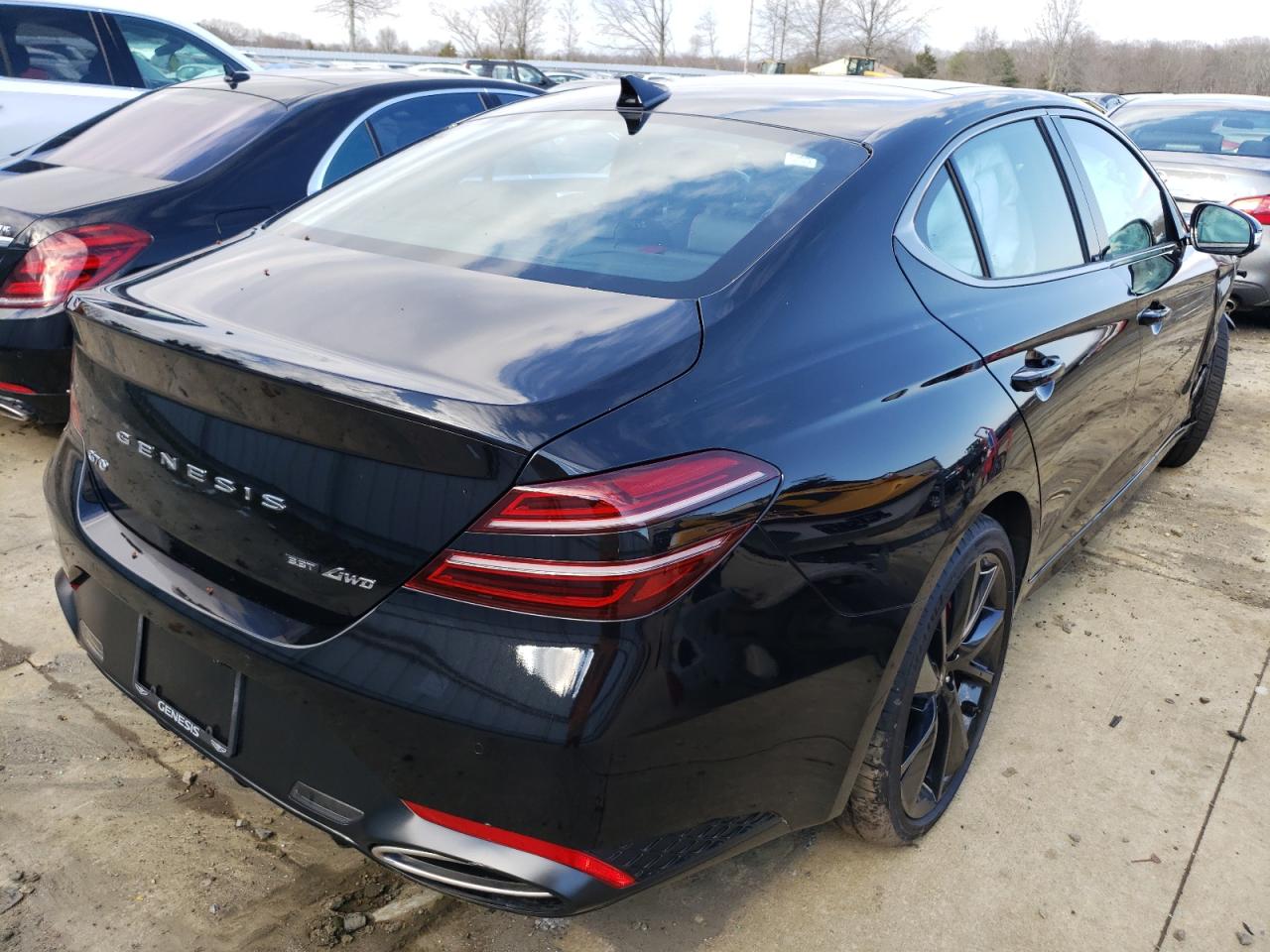 Photo 4 from auction – 2022 GENESIS G70 BASE with VIN KMTG54TE9NU097814