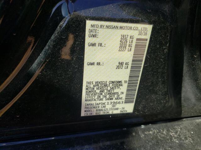 Photo 10 from auction – 2017 NISSAN ALTIMA 2.5 with VIN 1N4AL3AP5HC139663