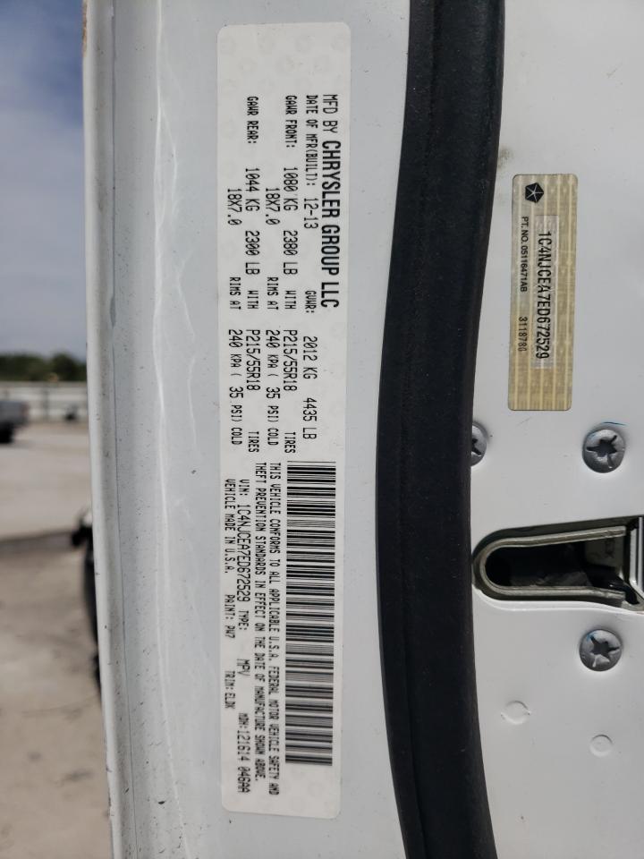 Photo 10 from auction – 2014 JEEP COMPASS LA with VIN 1C4NJCEA7ED672529