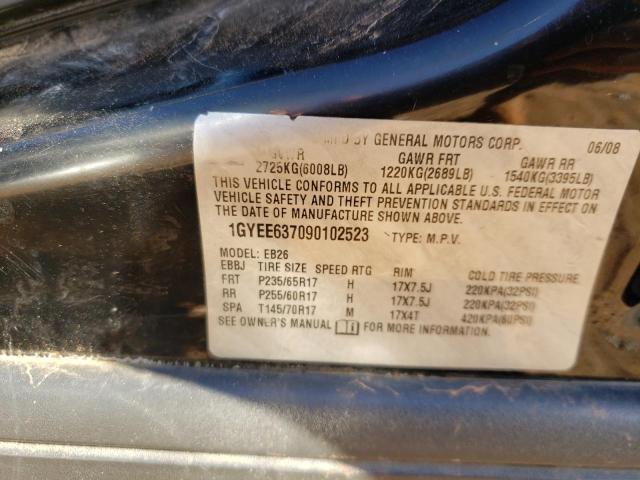 Zdjęcie 10 z aukcji – 2009 CADILLAC SRX z VIN 1GYEE637090102523