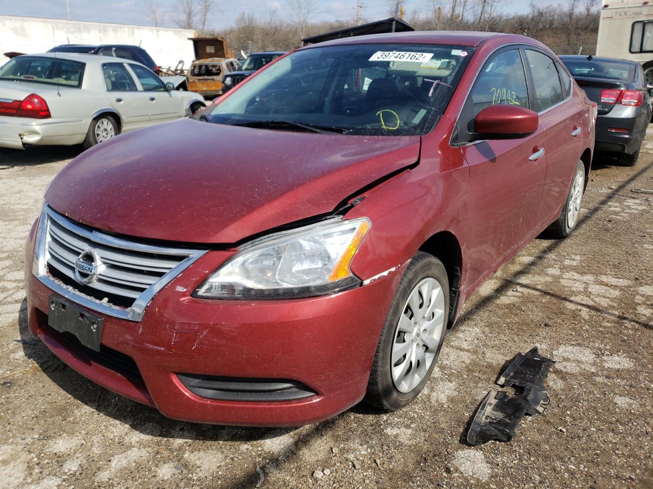 Photo 2 from auction – 2015 NISSAN SENTRA S with VIN 3N1AB7AP1FL658010
