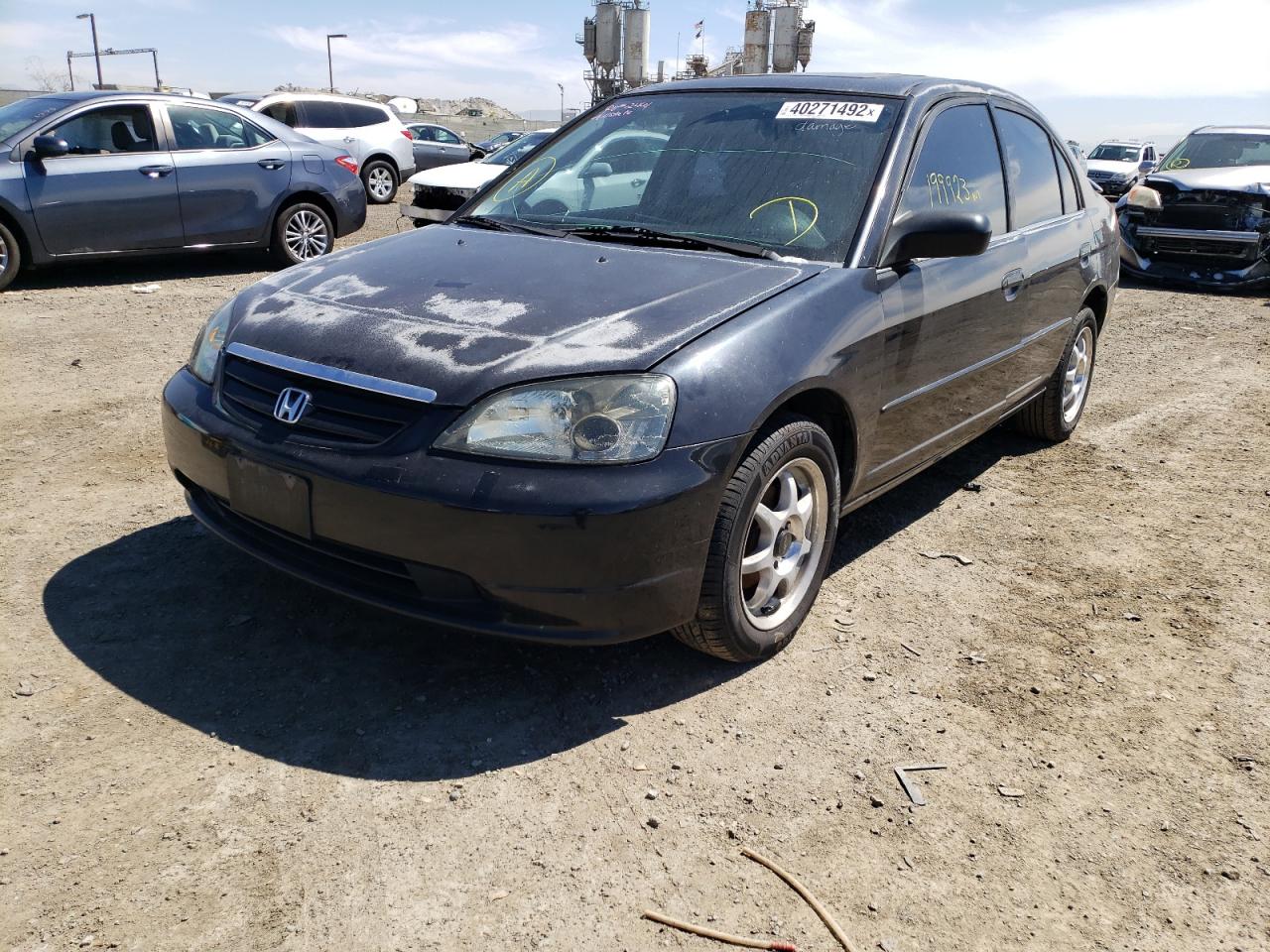 Photo 2 from auction – 2001 HONDA CIVIC EX with VIN 2HGES26701H554346