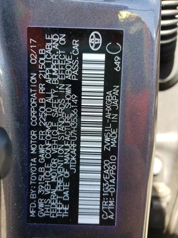 Photo 10 from auction – 2017 TOYOTA PRIUS with VIN JTDKARFU7H3536149