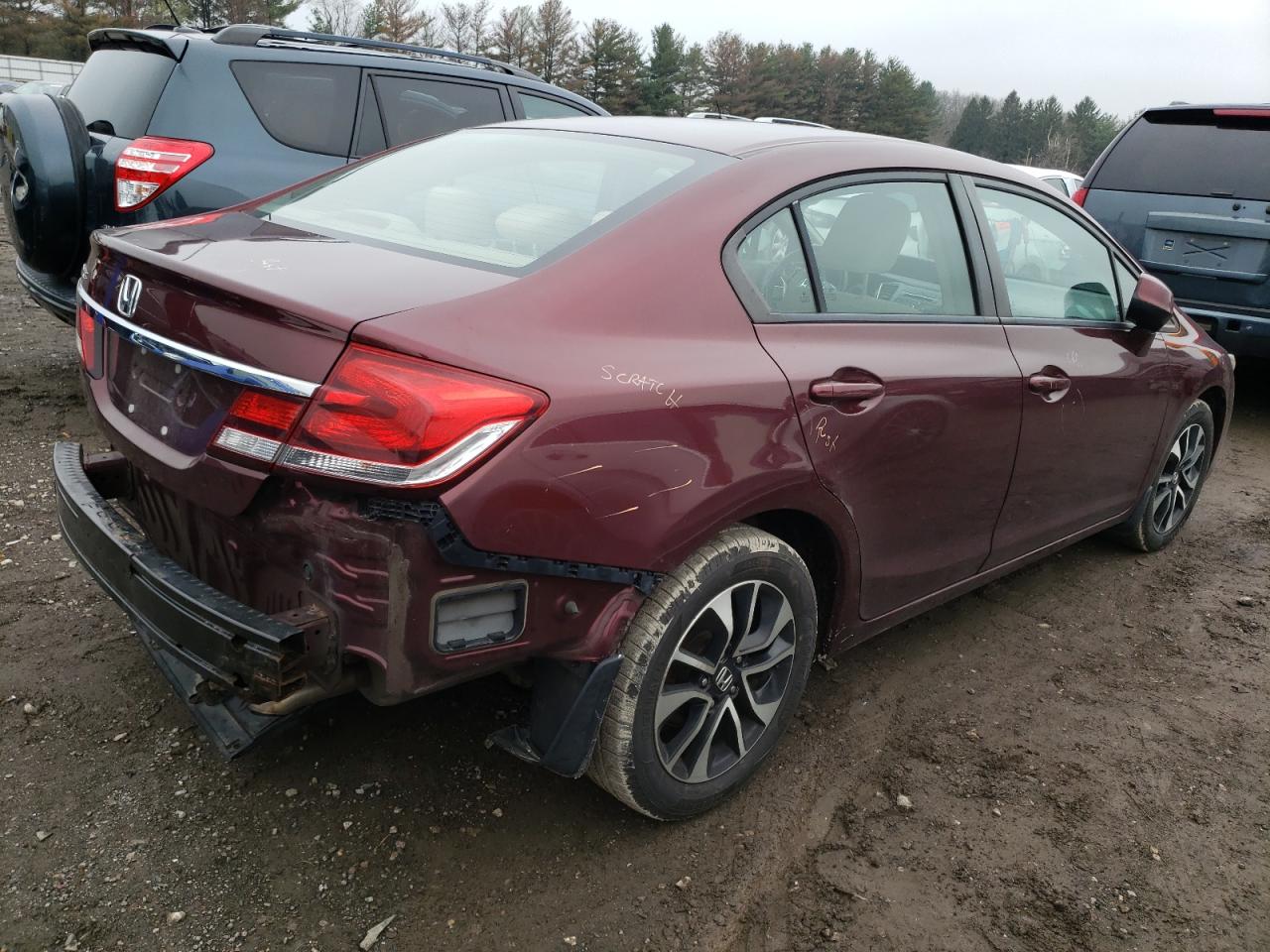 Photo 4 from auction – 2013 HONDA CIVIC EX with VIN 19XFB2F89DE008866